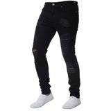 2019 Mens Ripped Jeans for men Casual Black Blue Skinny slim Fit Denim Pants Biker Hip Hop Jeans with sexy Holel Denim Pants