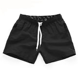 Men Summer Casual Shorts Quick Drying Fitness Short homme Beach Shorts Men Women Boardshorts Elastic Waist Solid gym Clothing