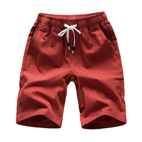 4XL 5XL 2019 New Men's harlan Shorts For Men Summer Solid Breathable Elastic Waist Casual linen Shorts Male 6 Colors