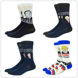 Funny US President Donald Trump Obama Men Socks