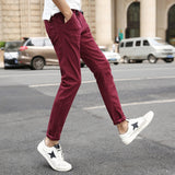 MRMT 2020 Brand Spring New Casual Men's Trousers Stretch  Fashion Pants for Male Skinny Small Feet Trousers