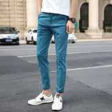 MRMT 2020 Brand Spring New Casual Men's Trousers Stretch  Fashion Pants for Male Skinny Small Feet Trousers