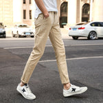 MRMT 2020 Brand Spring New Casual Men's Trousers Stretch  Fashion Pants for Male Skinny Small Feet Trousers