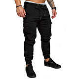 2019 New Autumn Men Pants Hip Hop Harem Joggers Pants Male Trousers Mens Joggers Solid Multi-pocket Pants Sweatpants M-4XL