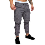 2019 New Autumn Men Pants Hip Hop Harem Joggers Pants Male Trousers Mens Joggers Solid Multi-pocket Pants Sweatpants M-4XL