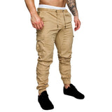 2019 New Autumn Men Pants Hip Hop Harem Joggers Pants Male Trousers Mens Joggers Solid Multi-pocket Pants Sweatpants M-4XL