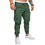 2019 New Autumn Men Pants Hip Hop Harem Joggers Pants Male Trousers Mens Joggers Solid Multi-pocket Pants Sweatpants M-4XL