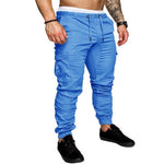 2019 New Autumn Men Pants Hip Hop Harem Joggers Pants Male Trousers Mens Joggers Solid Multi-pocket Pants Sweatpants M-4XL