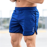 2019 Men Fitness Bodybuilding Shorts men Summer Gyms Workout Male Breathable Mesh Quick Dry Sportswear Jogger Casual Short Pants