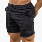 2019 Men Fitness Bodybuilding Shorts men Summer Gyms Workout Male Breathable Mesh Quick Dry Sportswear Jogger Casual Short Pants