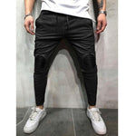 Pants 2018 New Men Slim Fit Urban Straight Leg Trousers Casual Pencil  Cargo  Workout Hip Hop Skinny Pants