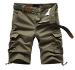 2020 Summer Men's Baggy Multi Pocket Military Cargo Shorts Male Cotton Khaki Mens Tactical Shorts Short Pants 29-44 No Belt