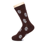 Winter Warm Men Socks Dollar Signs Design Cotton Socks Casual Sock Business Thick Male Socks High Quality