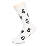 Winter Warm Men Socks Dollar Signs Design Cotton Socks Casual Sock Business Thick Male Socks High Quality