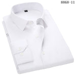 4XL 5XL 6XL 7XL 8XL Large Size Men's Business Casual Long Sleeved Shirt White Blue Black Smart Male Social Dress Shirt Plus