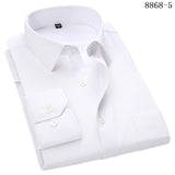 4XL 5XL 6XL 7XL 8XL Large Size Men's Business Casual Long Sleeved Shirt White Blue Black Smart Male Social Dress Shirt Plus