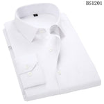 Plus Large Size 8XL 7XL 6XL 5XL 4XL Mens Business Casual Long Sleeved Shirt Classic Striped Male Social Dress Shirts Purple Blue