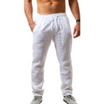 2019 men Cotton and linen trousers Calcas De Linho Verao Calcas Dos Homens Com Cordao Soltas Pantalones Hombre Solidos Harem Pan