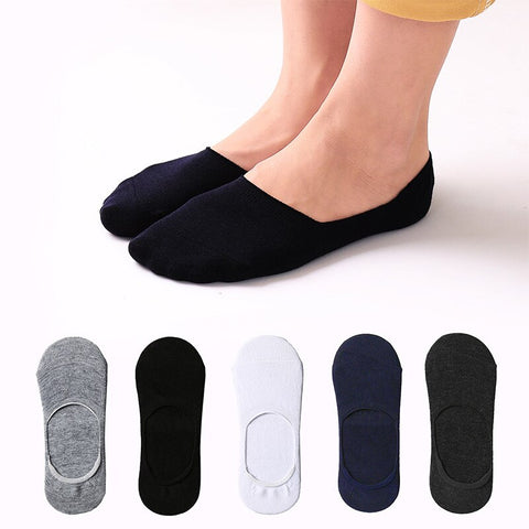 Men No Show Socks 3 pairs/lot Pure Color Men Socks Cotton Breathable Wholesale