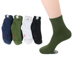 10Pairs Men Socks Factory Price Durable Wear-resistant Practical Solid Color Male Sock Mature High Quality Army Green Sock Meias