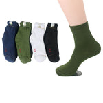 10Pairs Men Socks Factory Price Durable Wear-resistant Practical Solid Color Male Sock Mature High Quality Army Green Sock Meias