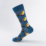 Interesting pattern men socks cotton fashion colour sock marine animal series couple's socks spring autumn combed cotton sock