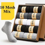 20pcs=10 Pairs/Box Men's Socks Calcetines Sox Meias Crew Plus Large Big Size 44,45,46,47,48 Business Dress Men Male Short Socks