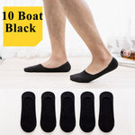 20pcs=10 Pairs/Box Men's Socks Calcetines Sox Meias Crew Plus Large Big Size 44,45,46,47,48 Business Dress Men Male Short Socks