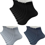 8 Pairs 100% Brand New Casual Bamboo Fiber Ultra-thin Elastic Silky Short Silk Stockings Free size Men Socks